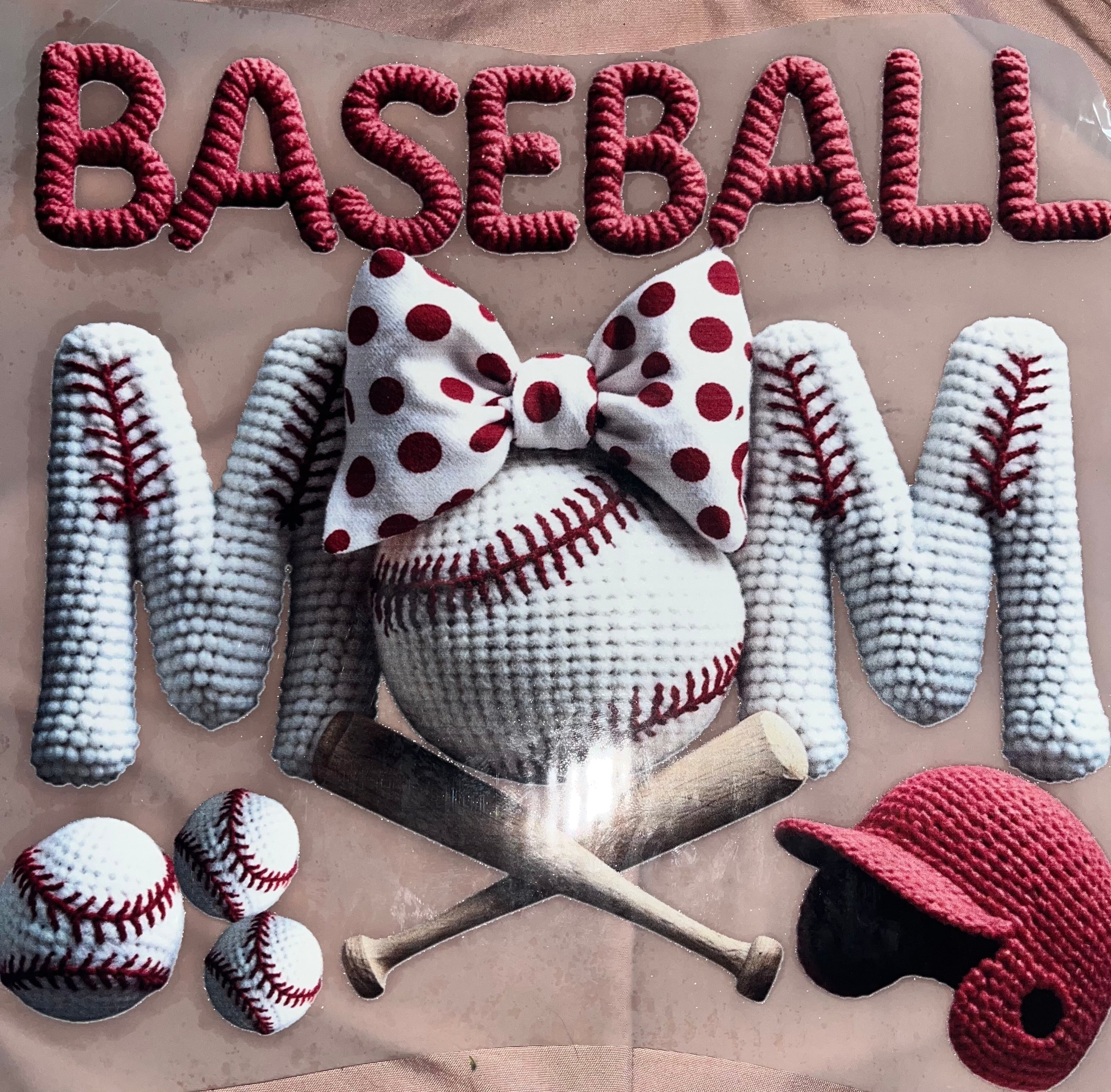 10 In DTF print Baseball