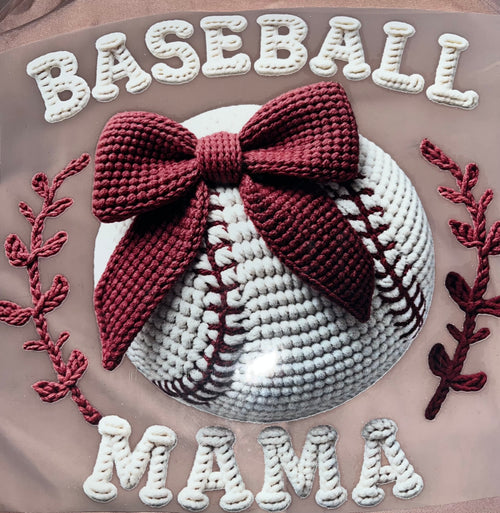 10 In DTF print Baseball