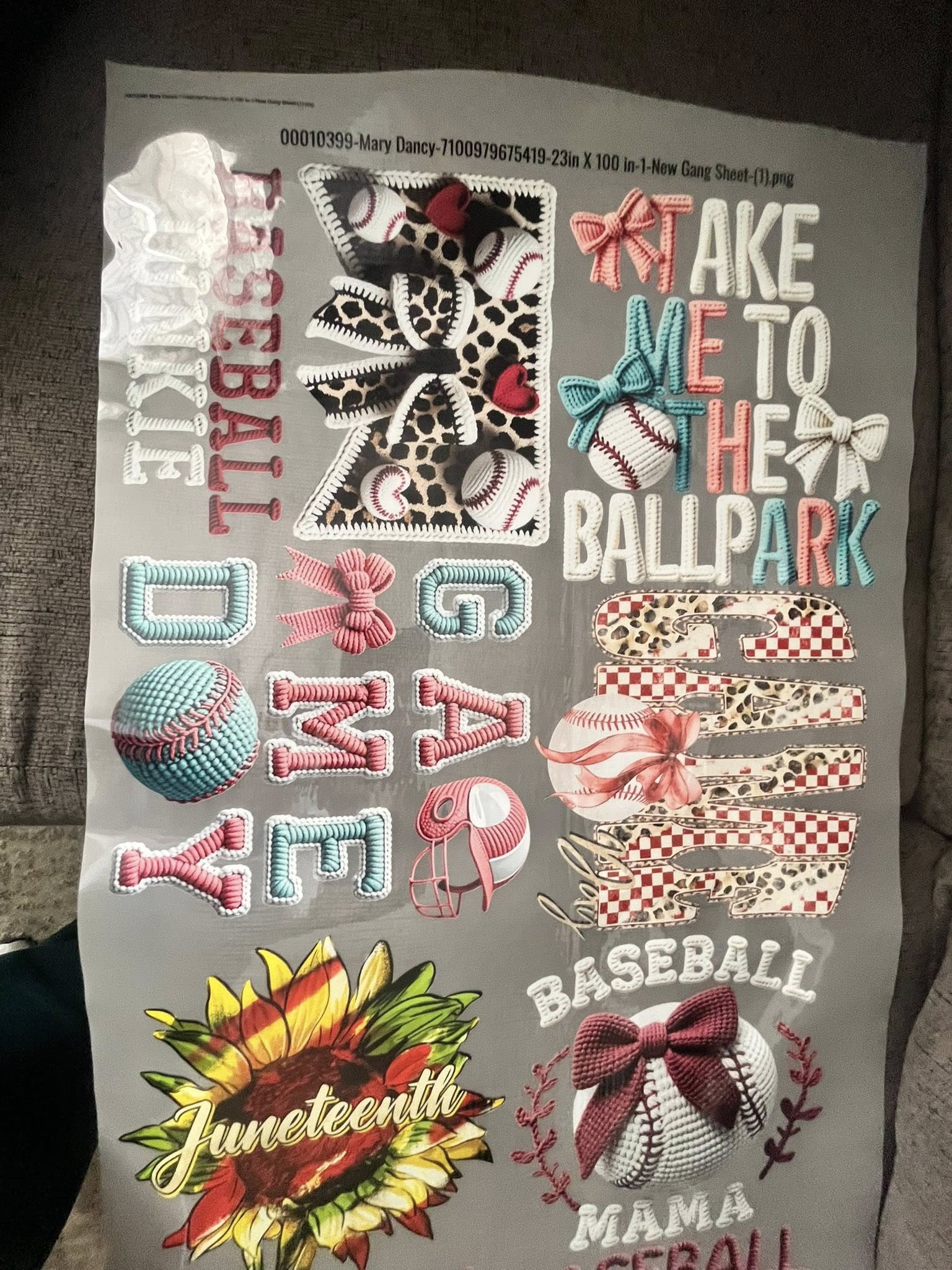 Bulk 8in - 10in Dtf prints (Set of 10)