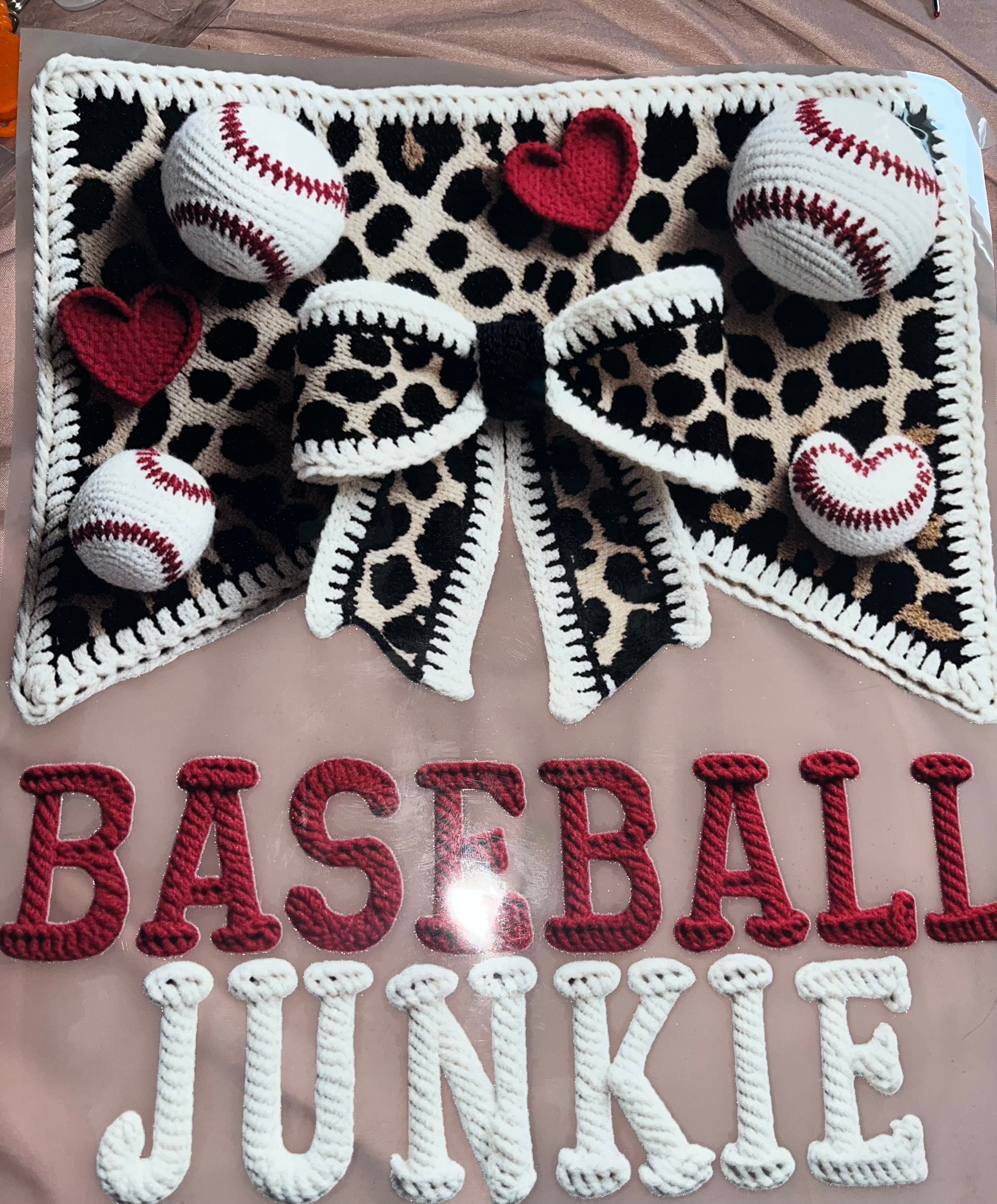 10 In DTF print Baseball