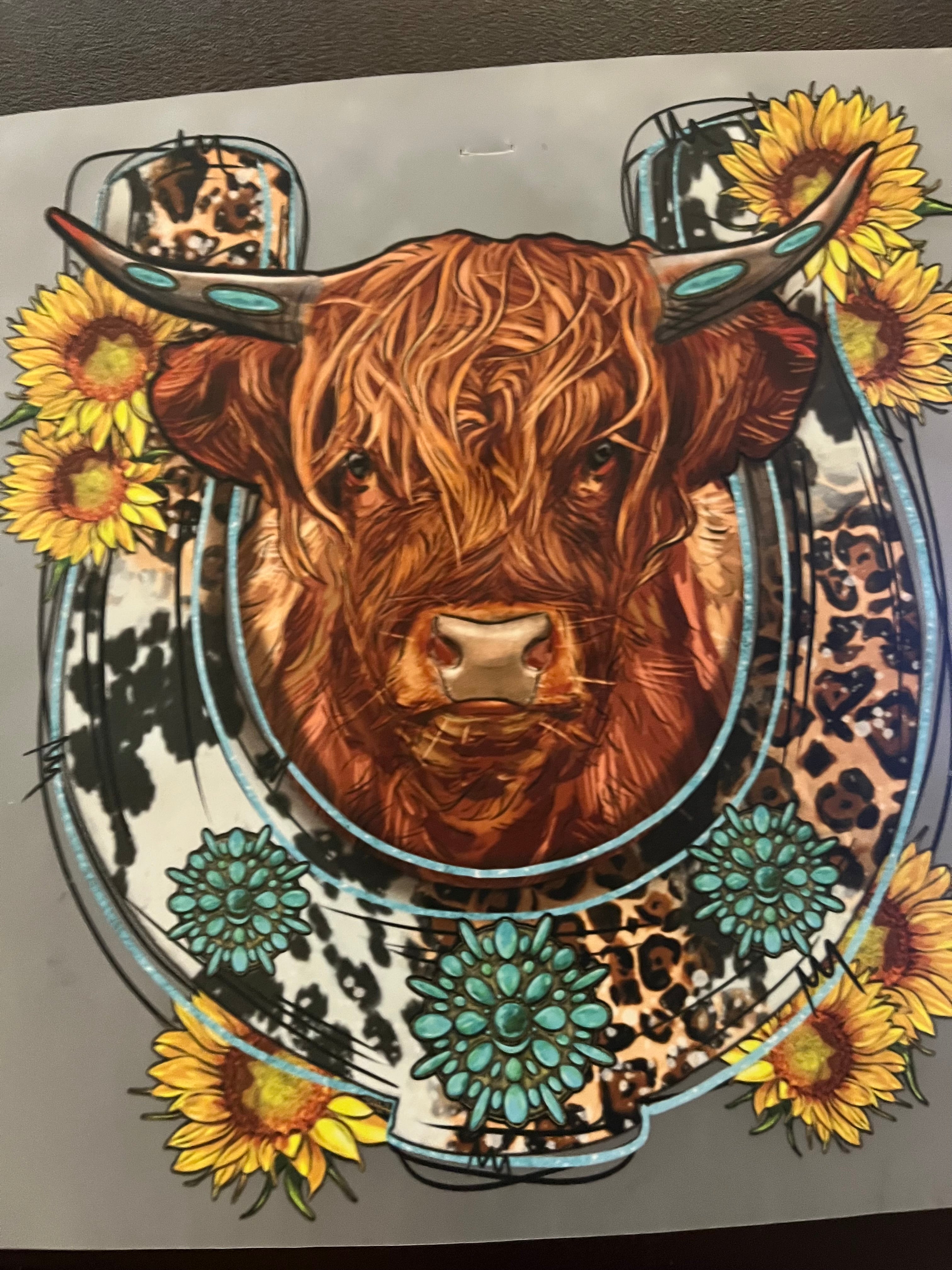 Cow Print Basic (no words) (iron on)