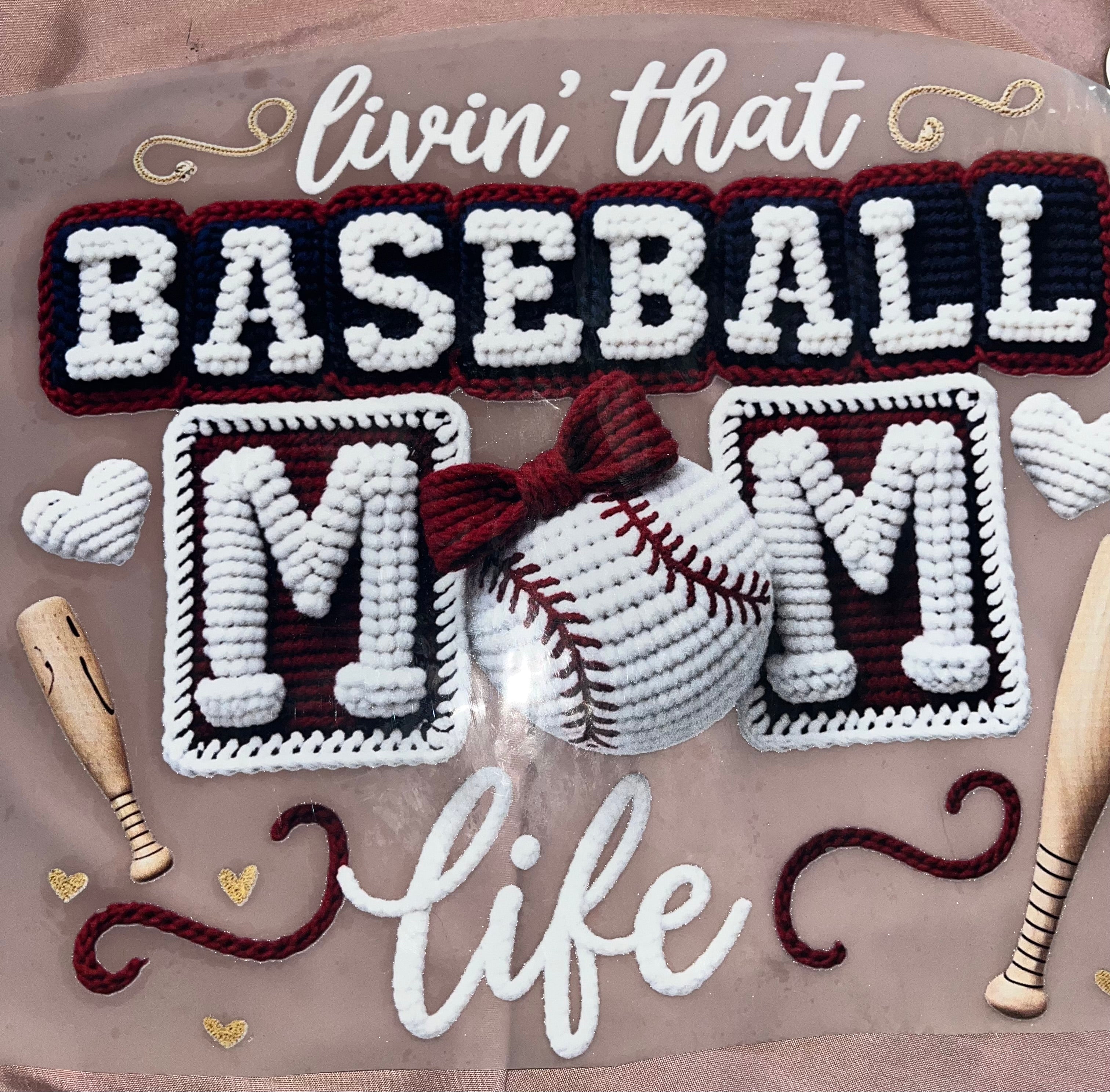 10 In DTF print Baseball